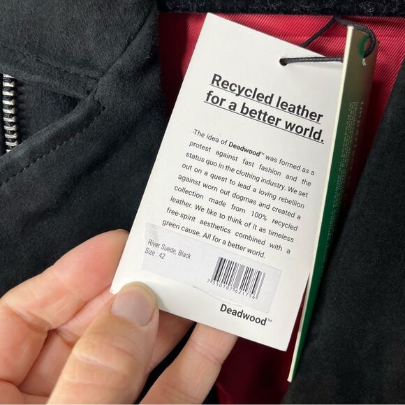 Deadwood River Suede Motorcycle Jacket 42 - Picture 8 of 8